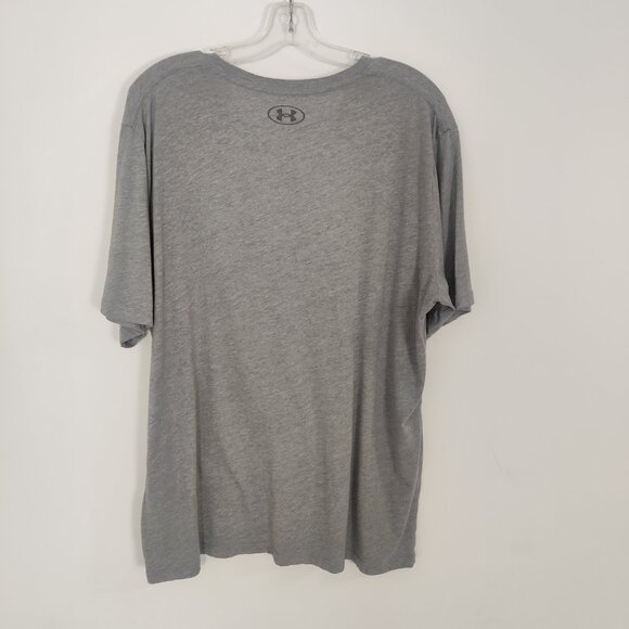 Under Armour Men's Silver Gray T-shirt Size XXL Gorpcore Athletic Sporty - Picture 4 of 8